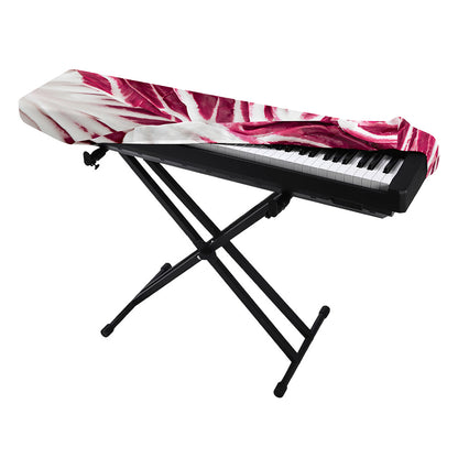 Red Cabbage Leaves Print Piano Keyboard Cover