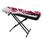 Red Cabbage Leaves Print Piano Keyboard Cover