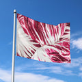 Red Cabbage Leaves Print Polyester Flag
