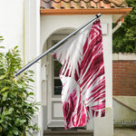 Red Cabbage Leaves Print Polyester Flag