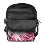 Red Cabbage Leaves Print Rectangular Crossbody Bag