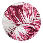 Red Cabbage Leaves Print Round Blanket
