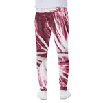 Red Cabbage Leaves Print Scuba Joggers