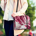 Red Cabbage Leaves Print Shoulder Strap Bible Bag
