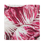 Red Cabbage Leaves Print Silk Bandana