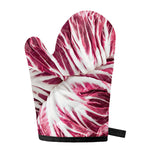 Red Cabbage Leaves Print Single Oven Mitt