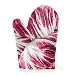 Red Cabbage Leaves Print Single Oven Mitt