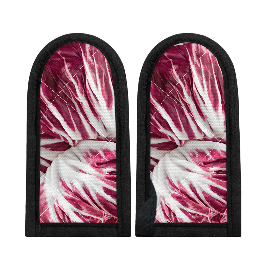 Red Cabbage Leaves Print Skillet Handle Cover