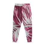 Red Cabbage Leaves Print Sweatpants