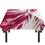 Red Cabbage Leaves Print Tablecloth