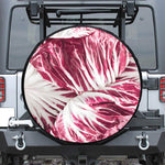 Red Cabbage Leaves Print Tire Cover