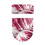 Red Cabbage Leaves Print Toilet Lid And Tank Cover Set