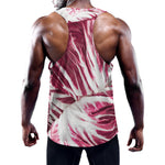 Red Cabbage Leaves Print Training Tank Top