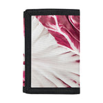 Red Cabbage Leaves Print Trifold Wallet