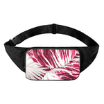 Red Cabbage Leaves Print Waist Bag