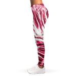 Red Cabbage Leaves Print Women's Leggings