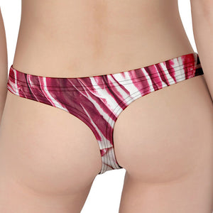 Red Cabbage Leaves Print Women's Thong