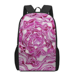 Red Cabbage Print 17 Inch Backpack