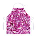 Red Cabbage Print Adjustable Apron