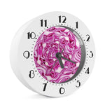 Red Cabbage Print Alarm Clock