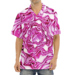 Red Cabbage Print Aloha Shirt