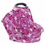 Red Cabbage Print Baby Seat Cover