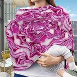 Red Cabbage Print Baby Seat Cover