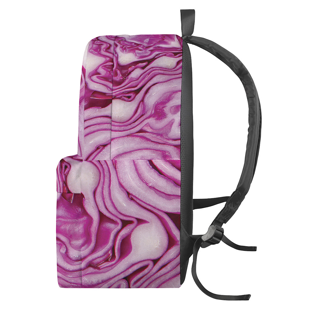 Red Cabbage Print Backpack