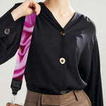 Red Cabbage Print Bag Strap