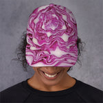 Red Cabbage Print Baseball Cap