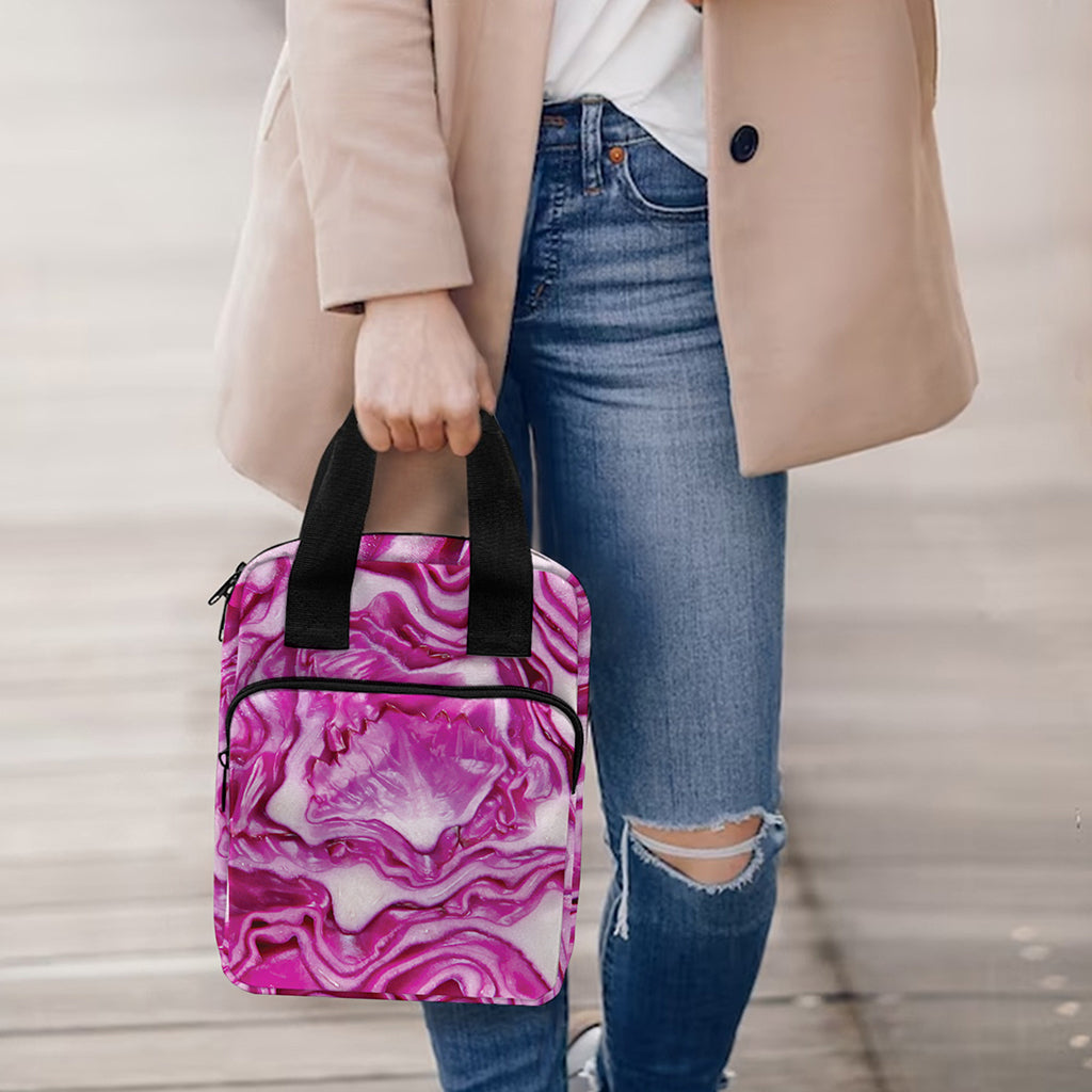 Red Cabbage Print Bible Tote Bag