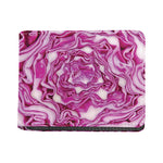Red Cabbage Print Bifold Wallet