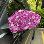 Red Cabbage Print Car Side Mirror Covers