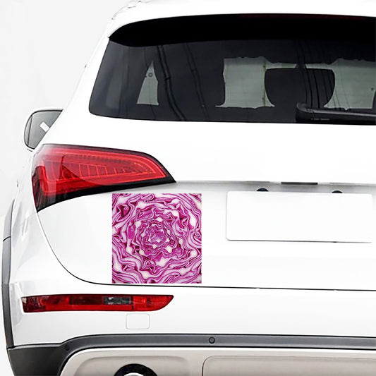 Red Cabbage Print Car Sticker