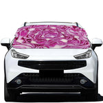 Red Cabbage Print Car Windshield Snow Cover