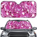Red Cabbage Print Car Windshield Sun Shade