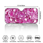 Red Cabbage Print Car Windshield Sun Shade