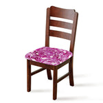 Red Cabbage Print Chair Cushion Cover