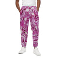 Red Cabbage Print Cotton Sweatpants