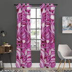 Red Cabbage Print Curtain