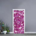 Red Cabbage Print Door Sticker