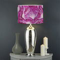 Red Cabbage Print Drum Lamp Shade