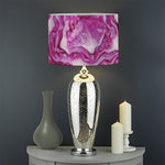 Red Cabbage Print Drum Lamp Shade