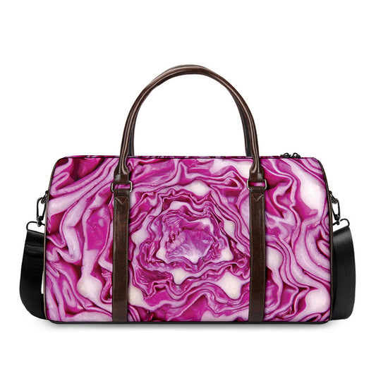 Red Cabbage Print Duffle Bag
