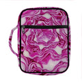 Red Cabbage Print Front Pocket Bible Bag