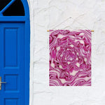 Red Cabbage Print Garden Flag