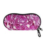 Red Cabbage Print Glasses Case