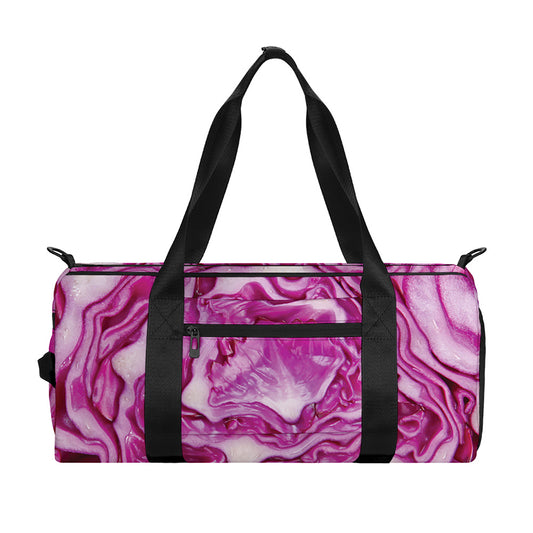 Red Cabbage Print Gym Bag