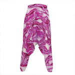 Red Cabbage Print Hammer Pants