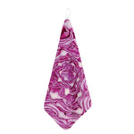 Red Cabbage Print Hand Towel